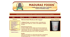 Desktop Screenshot of maduraifoods.com